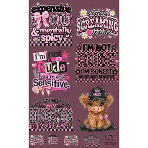 EXPENSIVE DIFFICULT & MENTALLY SPICY (1) PREMADE GANGSHEET - 22X36 DTF TRANSFERS - DIRECT TO FILM