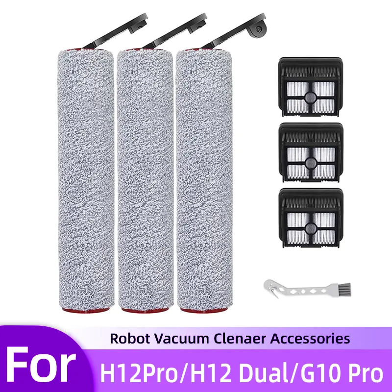 Dreame H12 Pro/H12 Dual Wet Dry Vacuum Essential Replacement Parts & Accessories Kit - HEPA Filters, Replacement Brush Rollers for Easy Installation, Effective Maintenance & Optimal Performance, Replacement Parts And Accessories