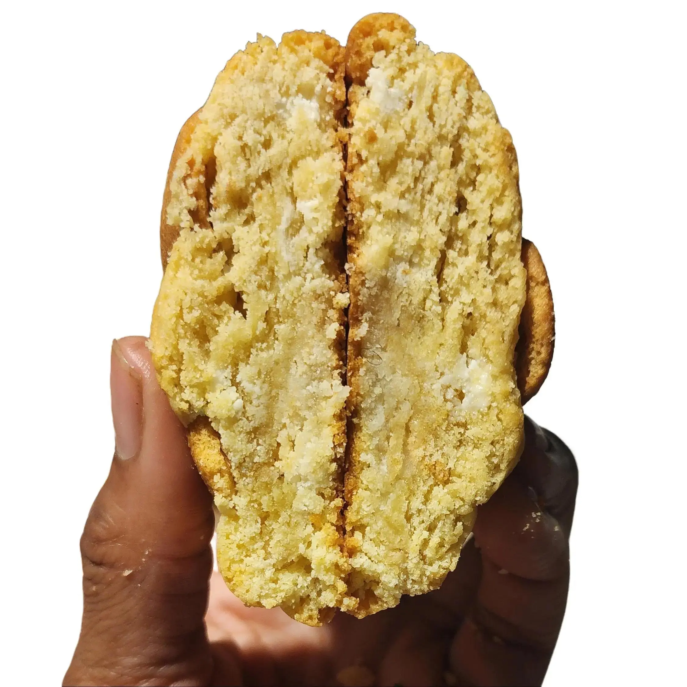 UniCookies Banana Pudding Cookie with a Salted Macaron Baked Inside - Single, 3-Pack, 6-Pack - Warm Ready To Eat Summer Snacks with Wafers Soft and Tasty Dessert