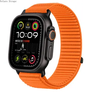 Alpine Loop Nylon Watch Band, Field Mountain Pattern Strap for Apple Watch Series 9/10/11 & Ultra,summervibes