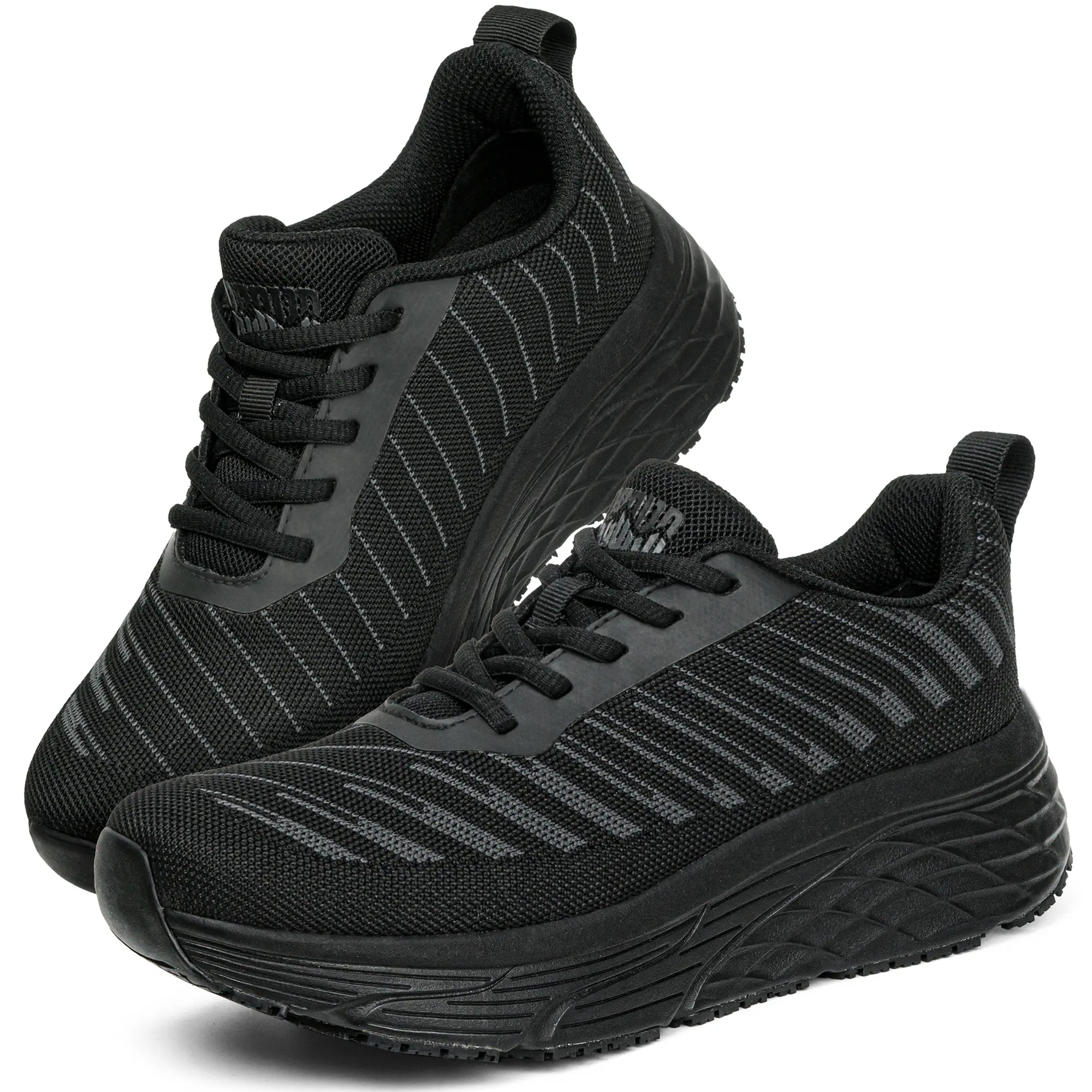 R CORD Non Slip Work Shoes for Women, Slip Resistant Sneakers Water Resistant Kitchen Shoes for Food Service, Restaurant, Chef, Nurse, All-Day Comfort