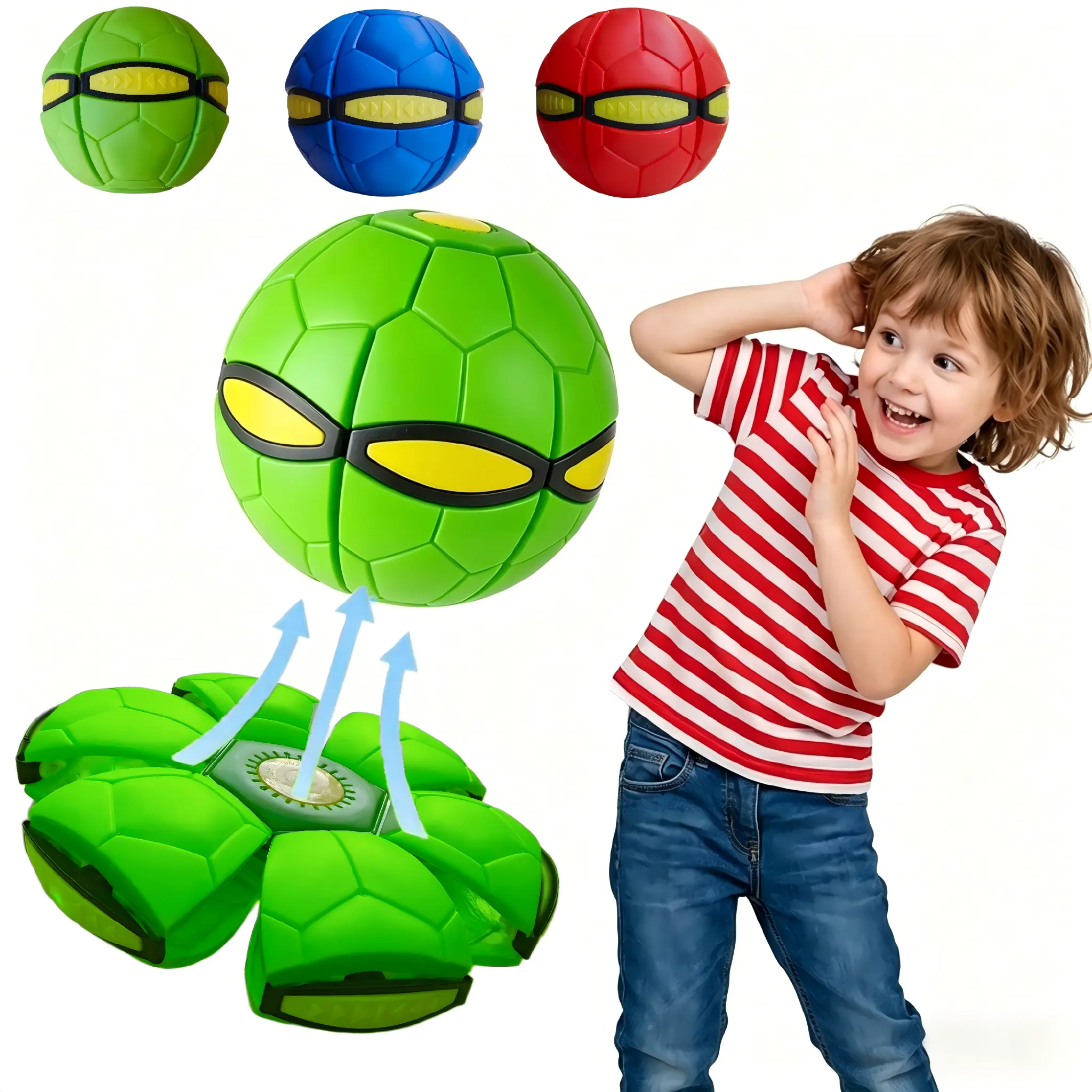 Children's Bouncing Ball,Magic Metaball,Magic Flying Saucer,Bouncy Ball,Kids Toy Ball,Parent-Child Interaction yoga ufo toddler energy burner flat outdoor sport cool gifts for bounce