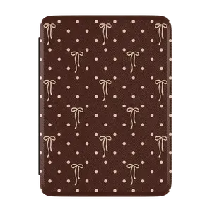 Casely Kindle Case | Teddy Bows | Brown Polka Dot