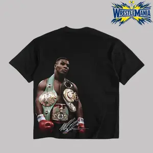 Iron Mike Tyson Undisputed Champion Heavy Cotton Shirt Boxing Iron Mike Shirt Menswear Direct-to-garment Breathable Printing