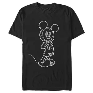 Men's Mickey & Friends Sketch Portrait T-Shirt