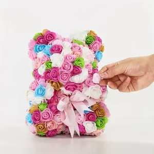 500-1000 pieces of 1.37-inch colorful artificial foam rose heads are used for DIY crafts, weddings and Valentine's Day decorations-multifunctional fake flowers for candy boxes and outdoor decorations.