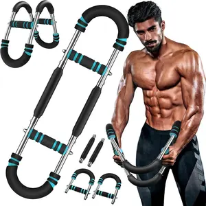 Adjustable Arm & Chest Trainer, Spring Resistance Home Fitness Equipment for Upper  Strength Training, Perfect for Men & Women Chest Trainer for Men, Shoulder Muscle Training, Portable Spring Resistance Home Fitness Equipment