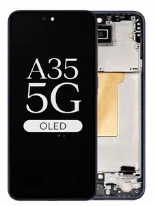 OLED Assembly with Frame for Galaxy A35 5G (A356 / 2024) (AWESOME NAVY) (Aftermarket OLED)