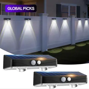 Solar Fence Lights Outdoor Garden, Solar Post Light, 3 Modes Solar Motion Sensor Lights, Waterproof Ip65, Solar Powered Wall Lights for Patio Decking, Solar Landscape Lights Patio Lighting #GLOBAL PICKS