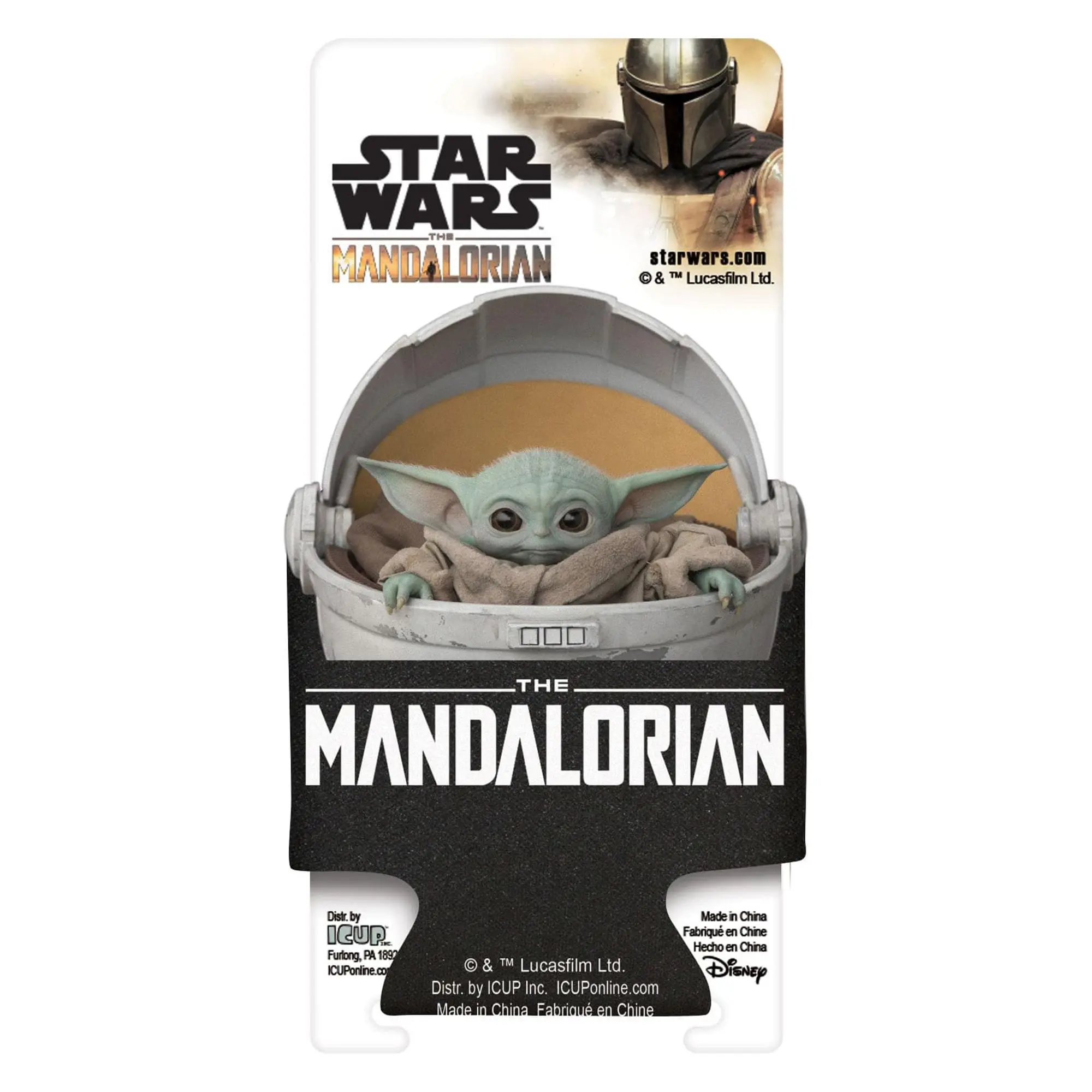 Star Wars The Child Printed Foam Die-Cut Can Cooler with Pocket, Kitchenware Tableware Accessory