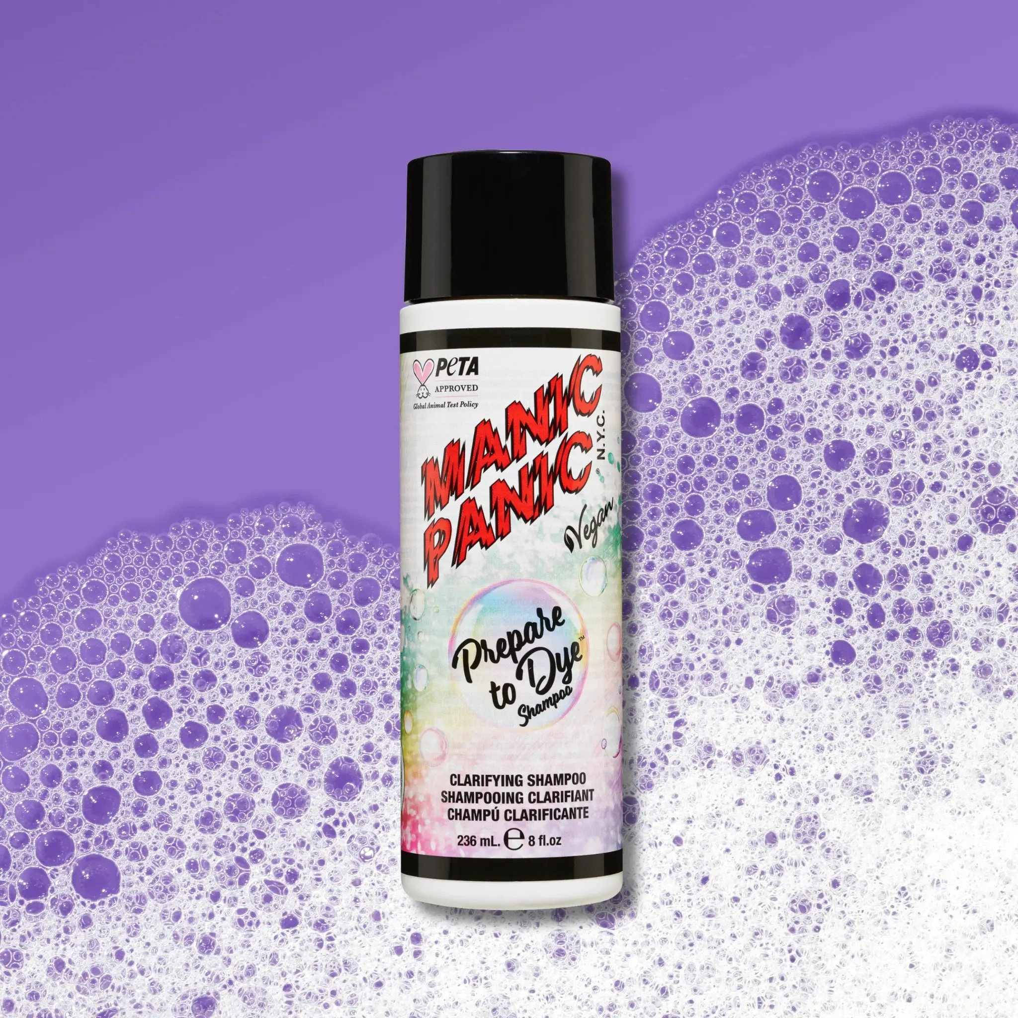 Prepare To Dye® Clarifying Shampoo, 8oz, Cruelty-Free Herbal Formula with Light Grapefruit Scent for Use After Rinsing Bleach