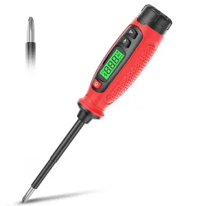 2-in-1  Tester , 3-500V AC Contact  Measurement & Non-Contact Detector Pen, Phillips , LCD Display, Live Wire Finder, Continuity Test for Outlet & Circuit, KTS01