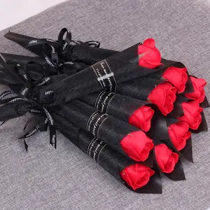 5pcs /10pcs Romantic Rose Single Bouquet, 5pcs/10pcs for Teacher's Day, Valentine's Day, Mother's Day, Perfect Gift for Couples, Artificial Roses Bouquet, Decorative Flowers