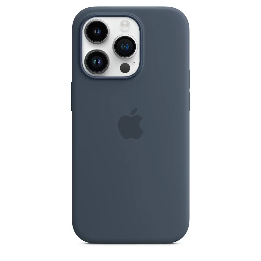 Apple iPhone 14 Pro Silicone Case with MagSafe - Storm Blue Apple iPhone 14 Pro Silicone Case with MagSafe - Storm Blue