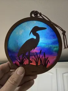 Heron Suncatcher for Sunny Window