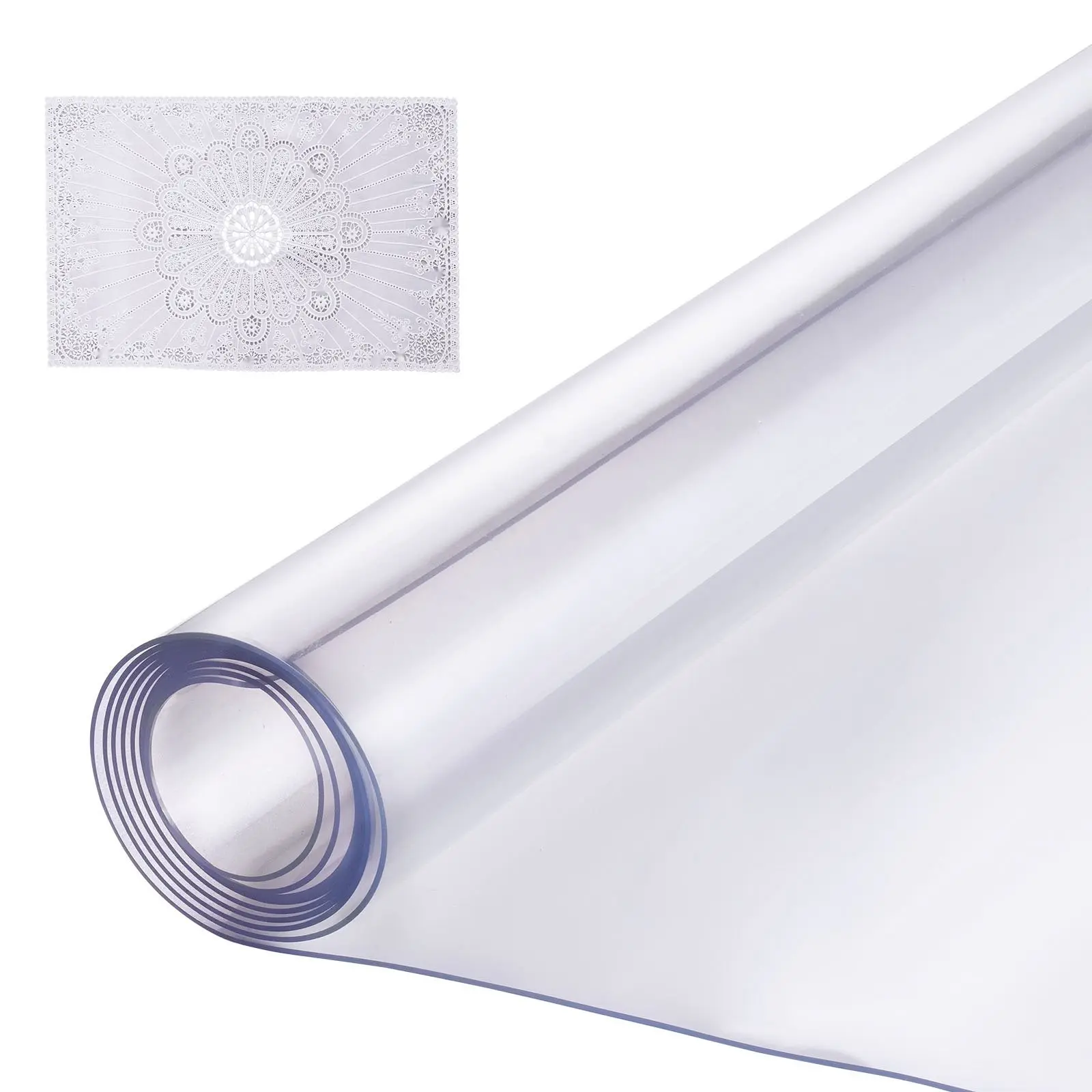 Clear PVC Desk Protector Mat 36 X 48 Inches, 1.5mm Thick, Transparent Table Cover For Office And Home, Waterproof And Spill Resistant, Scratch Resistant, Easy To Clean, Durable Desk Protector