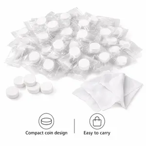 100PCS Compressed Towel, Mini Compressed Towel Tablets, Disposable Compressed Face Towel, Portable Camping Towel, Bulk Compressed Coin Tissues for Home, Travel, Gym & Outdoor Sports