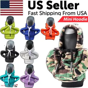 Car Gear Shift Cover Mini Hoodie for Stylish Car Shifter Interior Trim