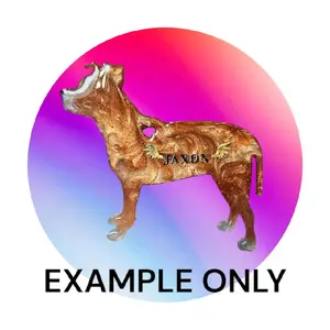 Customizable  Resin Pitbull keychain/3D magnet - All Proceeds donated to surgery !