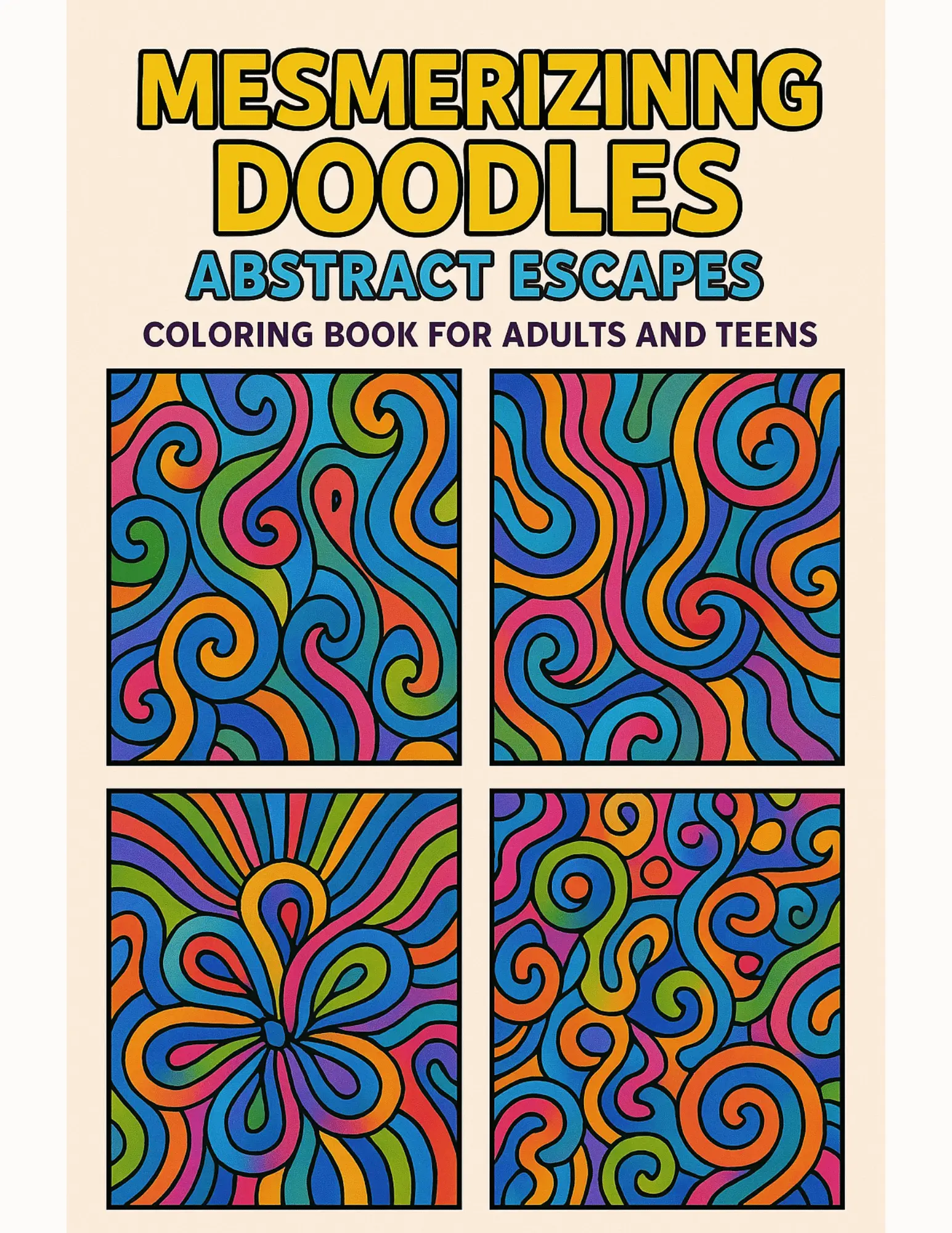 Mesmerizing Doodles Abstract Escapes Coloring Sheets For Adults and Teens