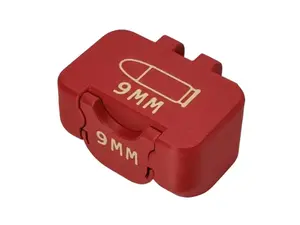 Ammo Case 9mm 10 Rounds Compact Pocket Size Locking Storage for Range Days 3D Printed Durable Secure Closure Easy Access Transport