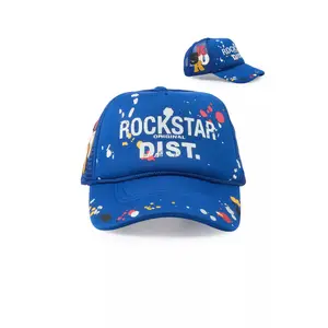 Platon Royal Blue Graphic Trucker Hat