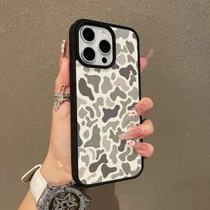 Adorable Magnetic Case for iPhone11/12/13/14/15/16/17/promax Camo Pattern MagSafe Compatible, Lightweight, Anti-Fall | Girly & Chic Style