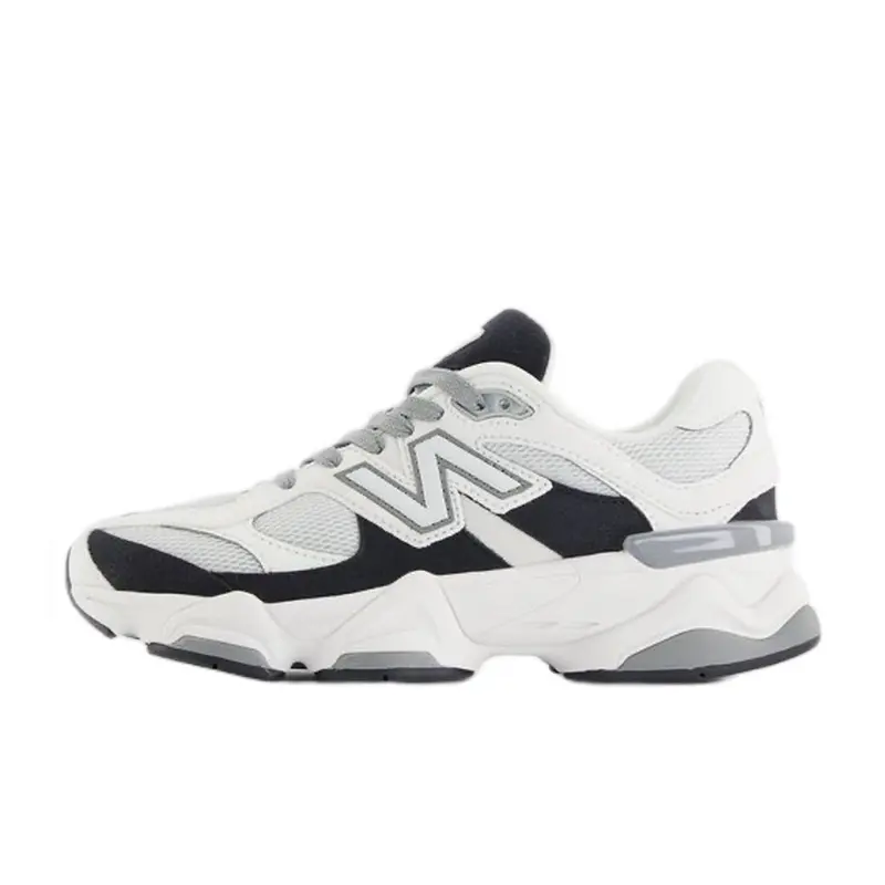 New Balance 9060 Reflection Black Oreo Youth Women's Trendy Daily Casual Fashion Sneakers Walking Shoes Trainer Comfortable Plush Cushioning