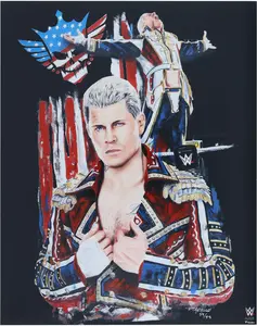 Cody Rhodes WWE 16" x 20" Photo Print - Art by David Arrigo - Limited Edition of 99