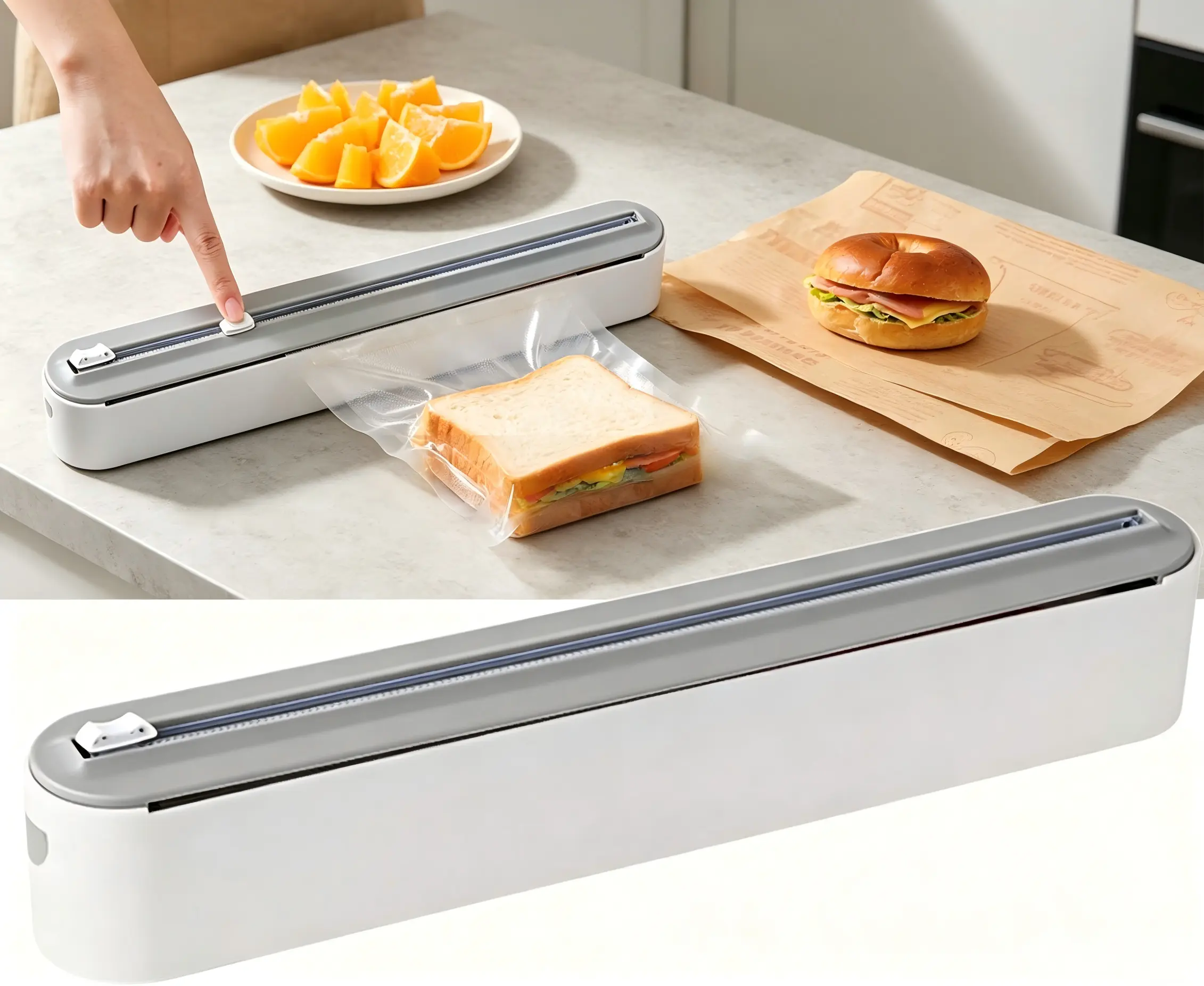 Say Goodbye to Jagged Foil Edges! This Magnetic Wrap Dispenser with Slide Cutter Organizes Foil, Plastic Wrap & Wax Paper in One Sleek Pull—Your Countertop Never Looked This Clean. sohochic