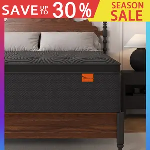 12"14"  Twin Full King Queen Mattress,  Hybrid Pocket Spring Mattress Eurotop with Gel Memory Foam,Motion Isolation Individually Wrapped Pocket Coils Mattress,Breathable Comfort Mattress Pressure Relief