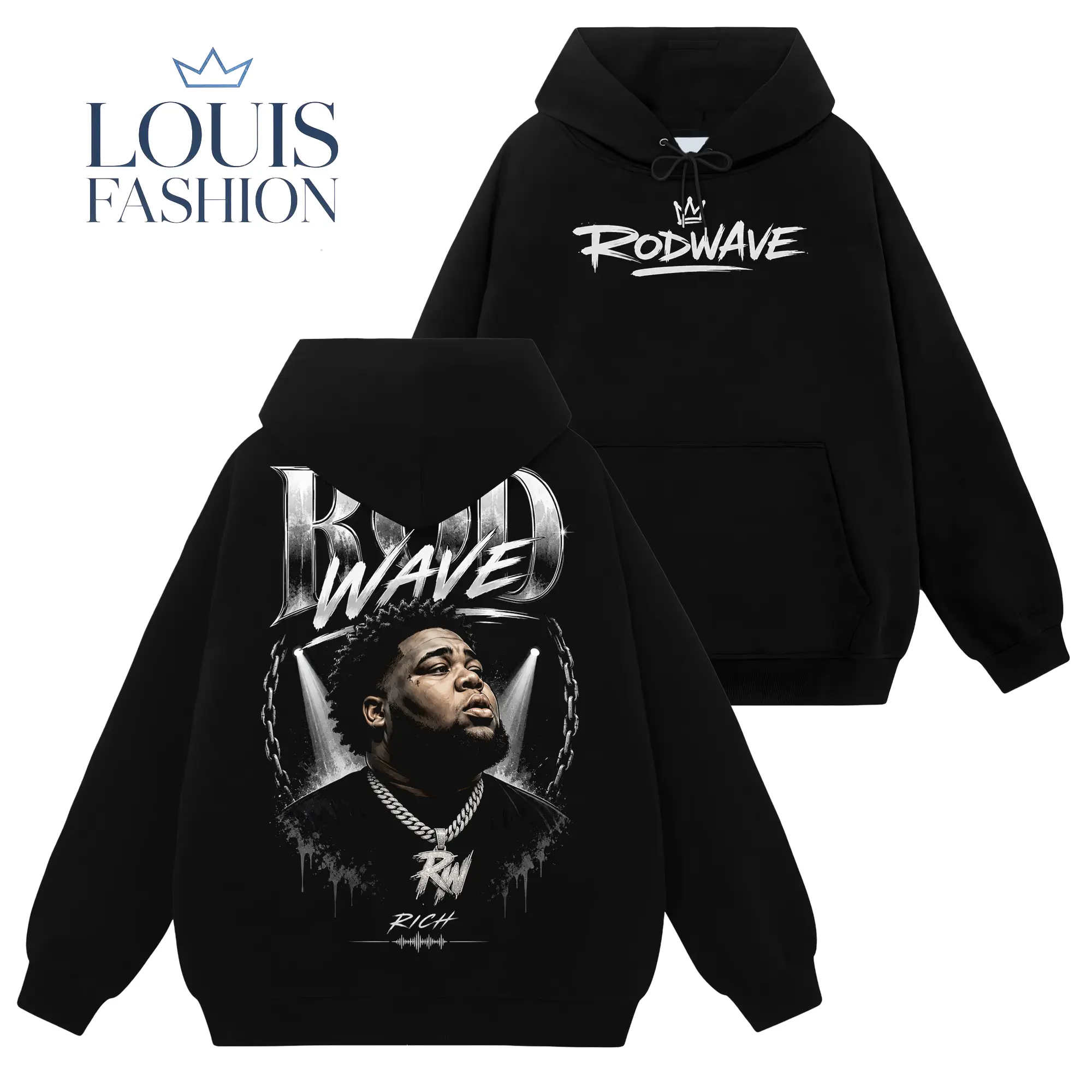 [Louis Fashion] Rod Wave Don't Look Down Tour 2026 Shirt #31, Rod Wave Tour Dates T-Shirt Sweatshirt Hoodie, Double Sided Concert Graphic Tee, Rap Music Merch, Unisex Cotton Shirt, Gift for Fans