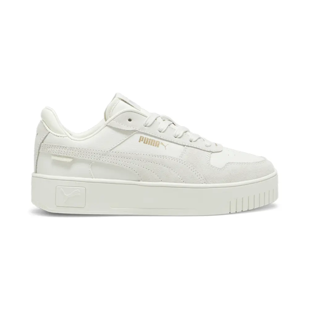 PUMA Womens Carina Street Suede Platform Sneakers Shoes Casual - Grey