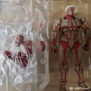 In Stock Attack On Titan Action Figures Reiner Braun Ko Amazing Yamaguchi Revoltech Armored Titan Reiner Braun Model Toys