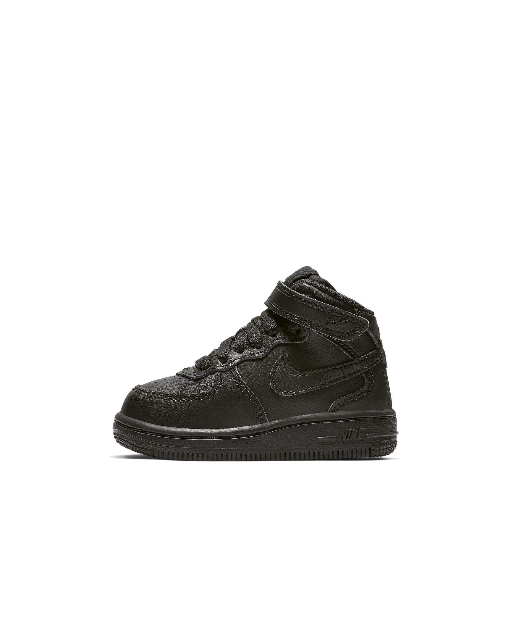 Toddler's Nike Air Force 1 Mid Black/Black (314197 004) Toddler's Nike Air Force 1 Mid Black/Black (314197 004)