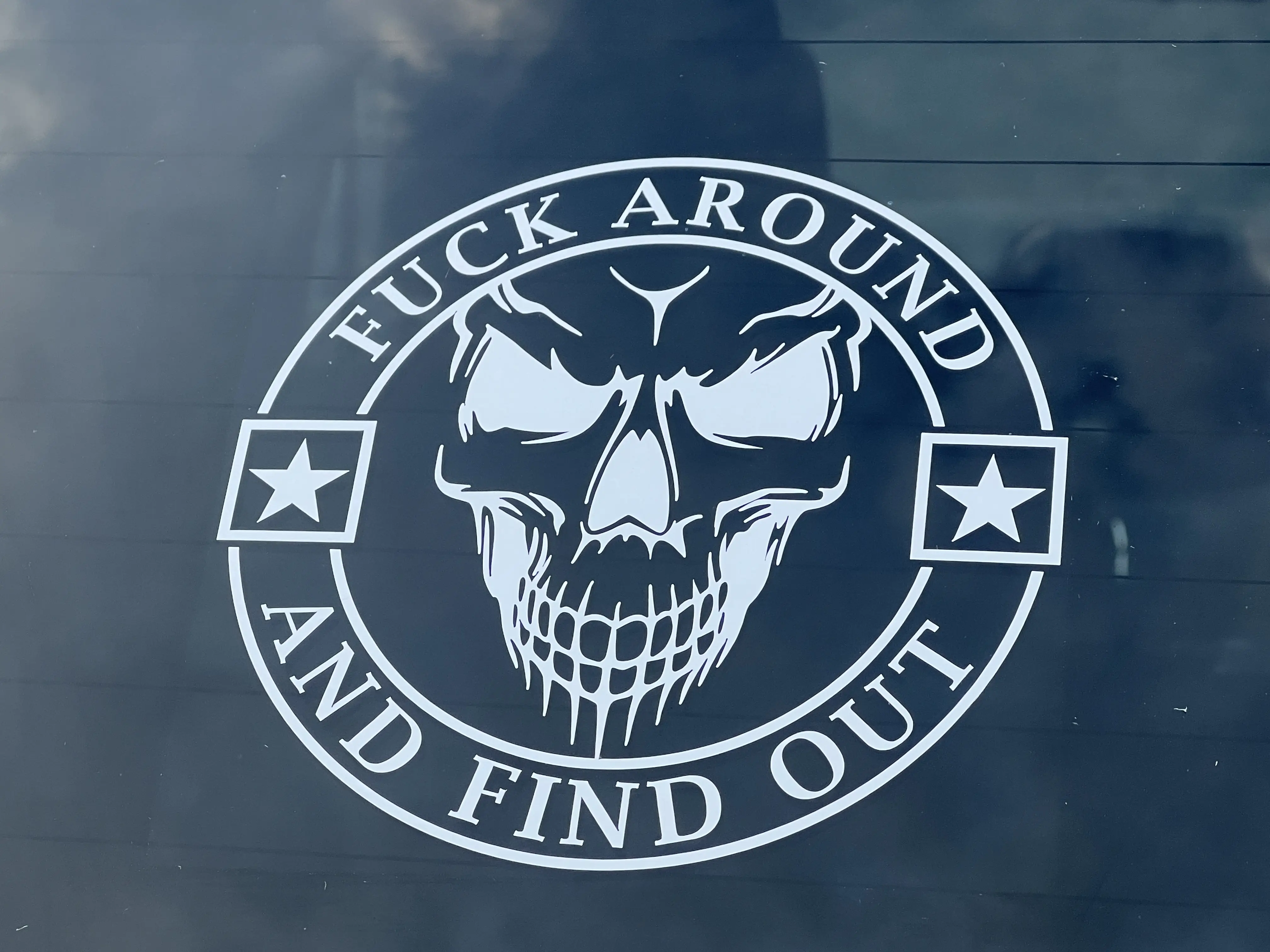 FAFO SKULL High Quality Vinyl Decal - 2 PACK Car Decorative Sticker Motorcycle Stickers