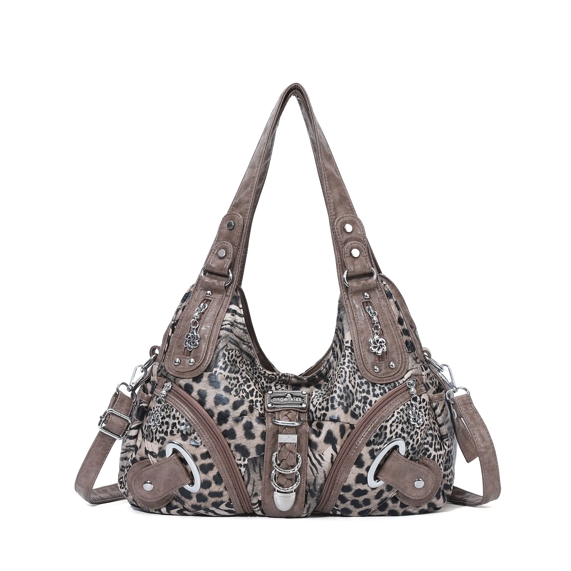 Angel Kiss Vintage Crossbody Bag(14" x 5" x 13") - PU Hobo Tote Satchel, Lightweight Elegant Convertible Shoulder Bag, Stylish Women's Commuter Accessory, Ideal for Summer Daily Use & Mother's Day Gifts, Stylish Crossbody Bags, Convertible Shoulder Bags t