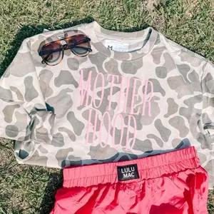 Motherhood Duck Camo Pink Graphic Tee, Vintage Style Southern Mom Shirt, Mother's Day Gift