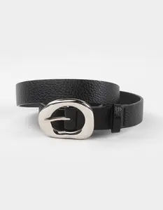 Josie Wave Buckle Womens Belt, Black