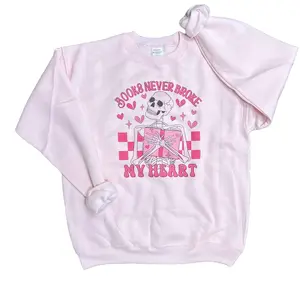 Books Never Broke My Heart Pink Sweatshirt