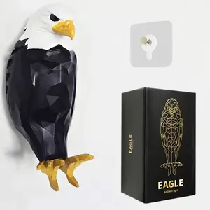 Eagle Shape Magnetic LED Wall Light - Wireless Remote Control, Rechargeable Battery, Detachable Design for Bedroom/ Living Room Decor