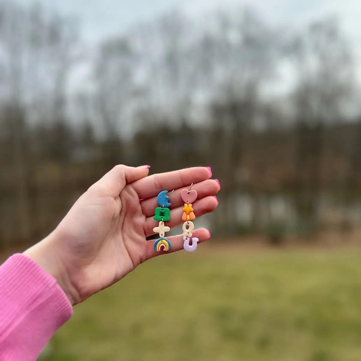 Cereal Charms Clay Earrings
