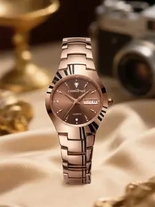 Women's Analog Quartz Watch, Casual Style Alloy Case, Waterproof Button Cell Battery, Fashionable Waterproof Watch, Modern Waterproof Watch, All-Season Fashion Accessory