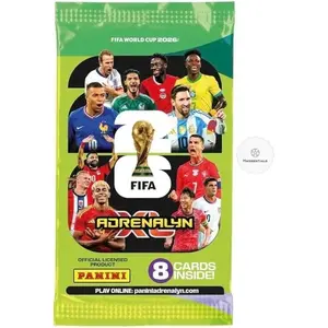 Panini 2026 World Cup Soccer 8-Card Pack with hassentials Sticker Bundle