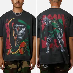 Doctor Doom Heavyweight Vintage T-Shirt, F4 Comics Graphic 90s Merch Tees, Movie Fan, Unisex Softstyle Y2K Gift For Him or Her