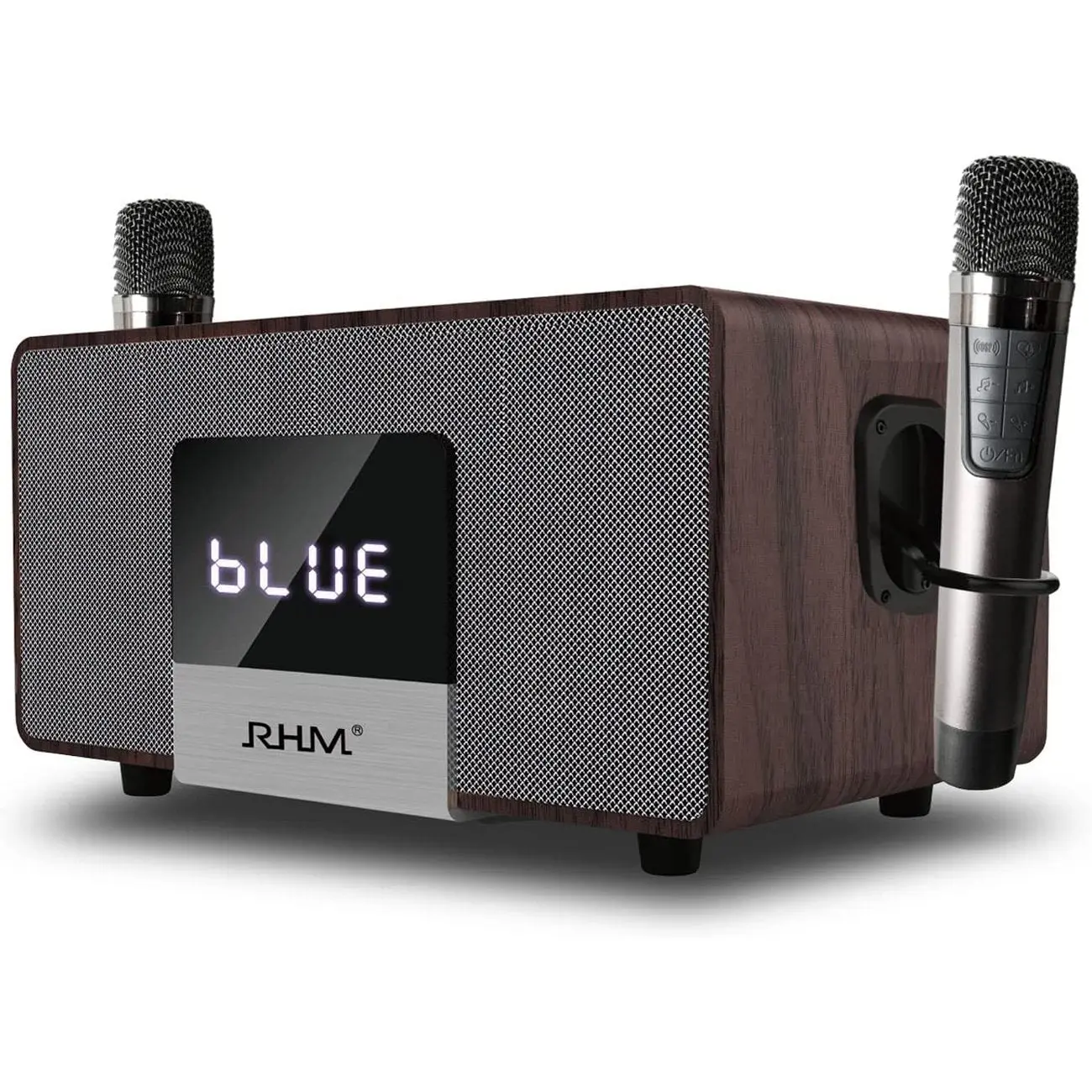 RHM K222 Karaoke Machine and Home Theater System with Wireless Microphones