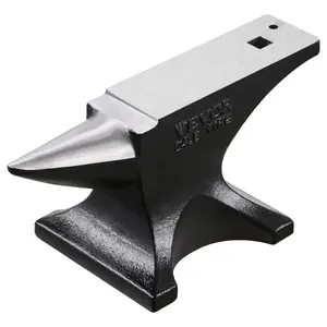 summervibes VEVOR Single Horn Anvil, 25lbs Cast Steel Anvil, High Hardness Rugged Round Horn Anvil for Blacksmiths, with Stable Base, Metal Working Tool for Metal Bending, Shaping, Twisting, Craft Projects