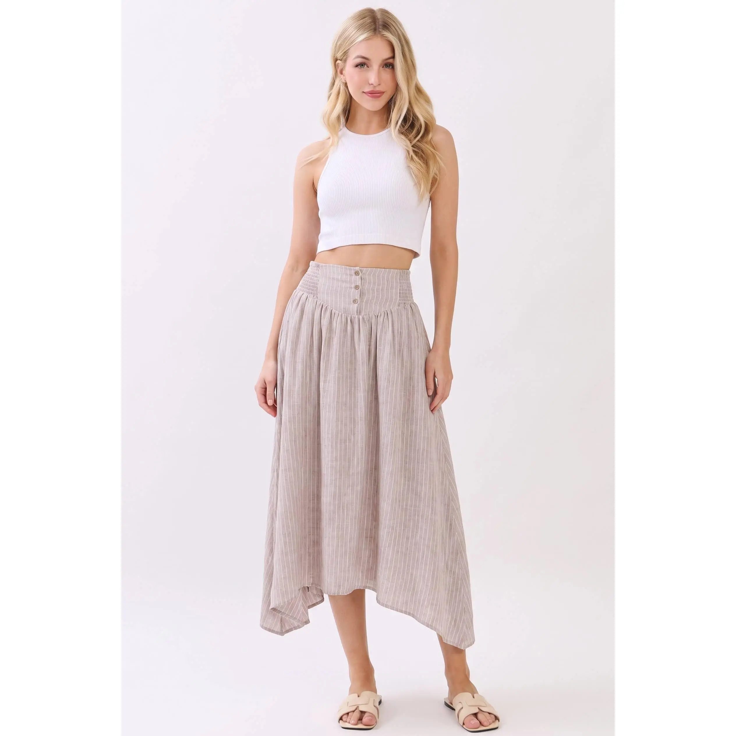 Delaney Stripe Skirt