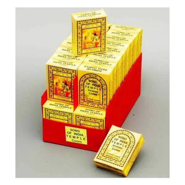 Song of India Temple Incense Cones - 25 Pack