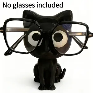 Cute Cat Eyeglass Holder - Durable Plastic Desk & Counter Organizer with Glasses Stand, a Charming Storage Solution for Bedroom, Entryway & Bathroom, Perfect Holiday Gift, Table Organizers, Desk Supplies